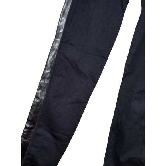 Prime Cut Womens Black Leggings Leather Stripe Size Medium/Large Run Small - Picture 2 of 7